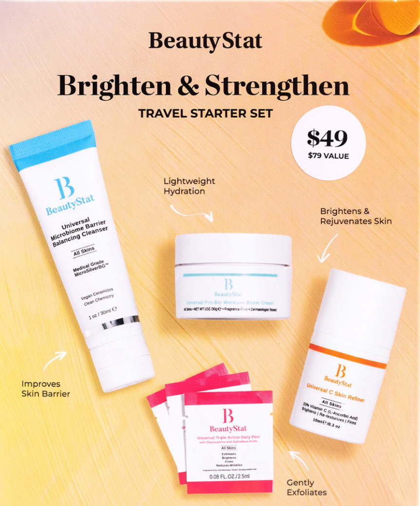 BeautyStat Brighten &amp; Strengthen Travel Starter Set